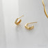 18k Gold Plated Sterling Silver Minimalist Stud Earrings