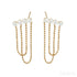18k Gold Plated Sterling Silver Pearl Tassel Earrings Kay