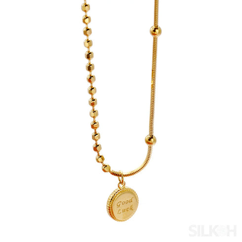 18k Gold Plated Sterling Silver Round Snake Bone Chain