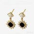 18k Gold Plated Sterling Silver Stud Sunflower Earrings