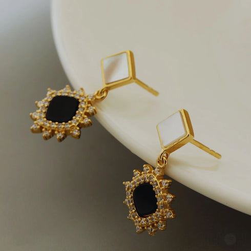 18k Gold Plated Sterling Silver Stud Sunflower Earrings