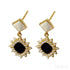 18k Gold Plated Sterling Silver Stud Sunflower Earrings