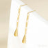 18k Gold Plated Sterling Silver Tassel Long Stud Earrings