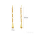 18k Gold Plated Sterling Silver Tassel Long Stud Earrings