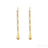 18k Gold Plated Sterling Silver Tassel Long Stud Earrings