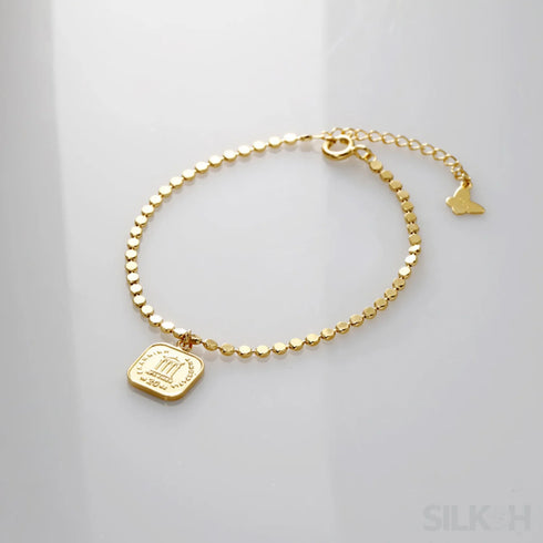 18k Gold Plated Sterling Silver Temperament Bracelet Dee