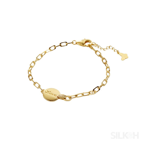 18k Gold Plated Sterling Silver Temperament Bracelet Dee