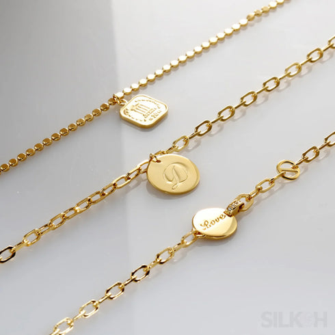 18k Gold Plated Sterling Silver Temperament Bracelet Dee