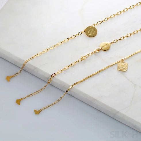 18k Gold Plated Sterling Silver Temperament Bracelet Dee