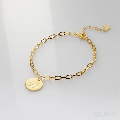 18k Gold Plated Sterling Silver Temperament Bracelet Dee
