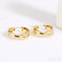 18k Gold Plated Sterling Silver Twisted Hoop Earrings Eda