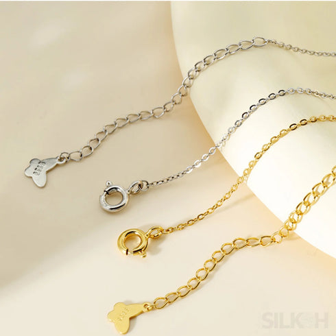 18k Gold Plated Unique Möbius Style Clavicle Chain