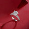 18k White Gold Plated Moissanite Sterling Silver Round Cut