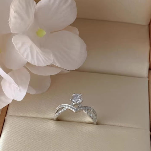 1 Carat Crown love Engagement Ring Banks