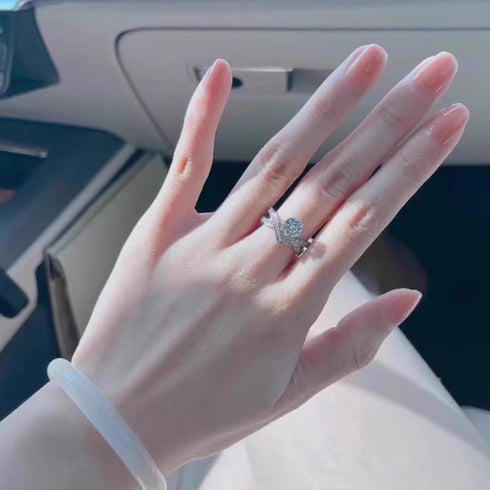 1 Carat Crown love Engagement Ring Banks