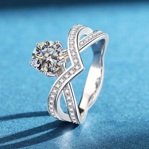 1 Carat Crown love Engagement Ring Banks