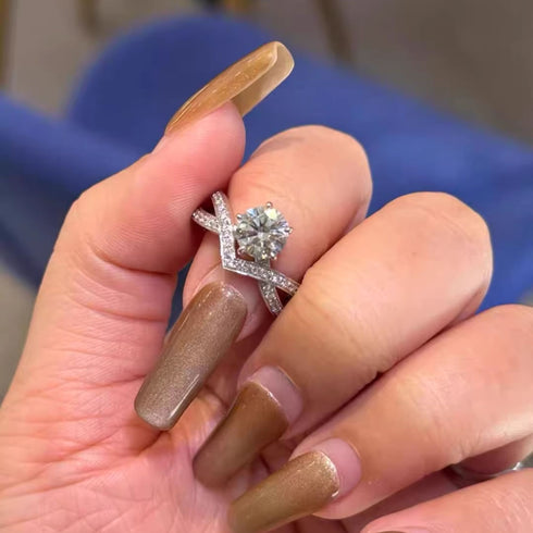 1 Carat Crown love Engagement Ring Banks