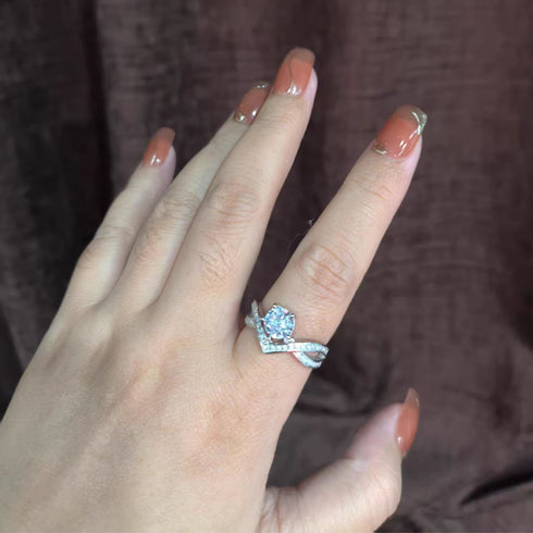 1 Carat Crown love Engagement Ring Banks
