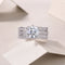 2 Carat Moissanite Sterling Silver Engagement Wedding Ring