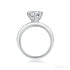 2 Carat Moissanite Sterling Silver Engagement Wedding Ring