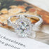 2ct Oval Cut Twisted Moissanite Shank Engagement Ring Amira