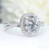 2ct Oval Cut Twisted Moissanite Shank Engagement Ring Amira