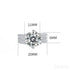 5 Carat Moissanite Sterling Silver Split Shank Engagment