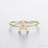 A-z Sterling Silver Zircon Letter Ring Pat - Jewelry