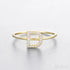 A-z Sterling Silver Zircon Letter Ring Pat - Jewelry