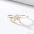 A-z Sterling Silver Zircon Letter Ring Pat - Jewelry