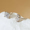 Asscher Cut Sterling Silver Zircon Earrings Rae - Jewelry