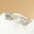 Asscher Cut Sterling Silver Zircon Earrings Rae - Jewelry