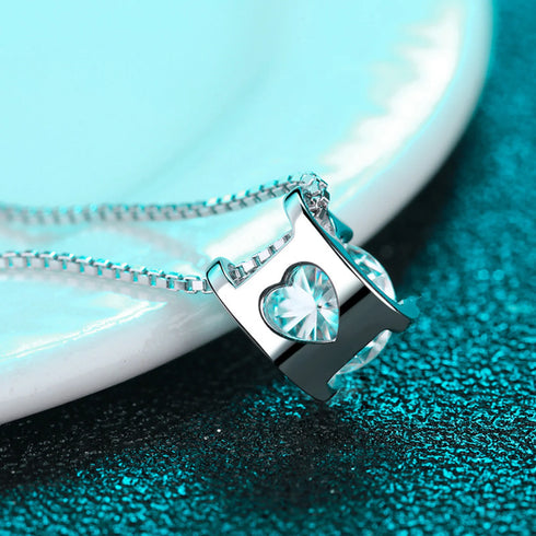 Bull Head Statement Moissanite Necklace Ann - Jewelry