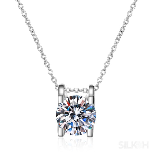 Bull Head Statement Moissanite Necklace Ann - Jewelry