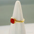 Crimson 18k Gold Plated Sterling Silver Ruby Cushion Cut