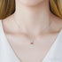 Cushion Cut Sterling Silver Pink Morganite Clavicle Chain