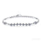 Delicate Nine Stars Adjustable Moissanite Bracelet Ana