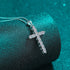 Divine Cross Shaped Moissanite Necklace Bry - Jewelry