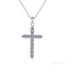 Divine Cross Shaped Moissanite Necklace Bry - Jewelry
