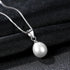 Elegant Oval Sterling Silver Natural Pearl Necklace Ivy