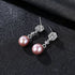Elegant Sterling Silver Pearl Drop Bridal Earrings Bry