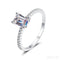 Emarald Cut Moissanite Engagement Ring Cat - Jewelry