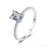 Emarald Cut Moissanite Engagement Ring Cat Jewelry