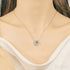 Eternal Radiance Double Round Shaped Necklace Dot - Jewelry