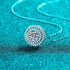 Eternal Radiance Double Round Shaped Necklace Dot - Jewelry