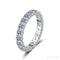 Eternity Moissanite Pave Wedding Band Jet