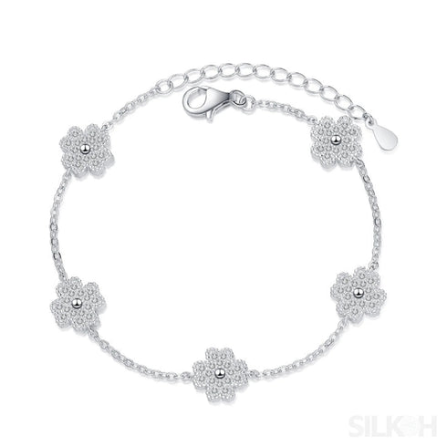 Everyday Clover Moissanite Bracelet Ava - Jewelry