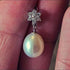 Flower Pendant Sterling Silver Freshwater Pearl Necklace