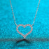 Forever Shine Heart Shaped Moissanite Necklace Bea - Jewelry