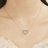 Forever Shine Heart Shaped Moissanite Necklace Bea - Jewelry